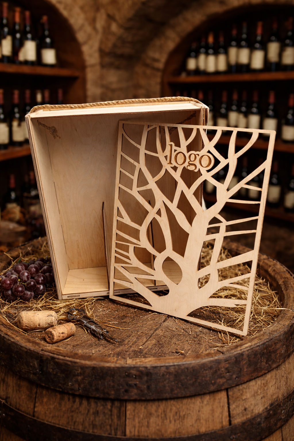 ΞΥΛΙΝΟ ΣΥΡΤΑΡΩΤΟ ΚΟΥΤΙ ΑΠΟ ΣΥΜΙΔΑ 6mm και 4mm ΚΩΔ. 1803 - Image 2