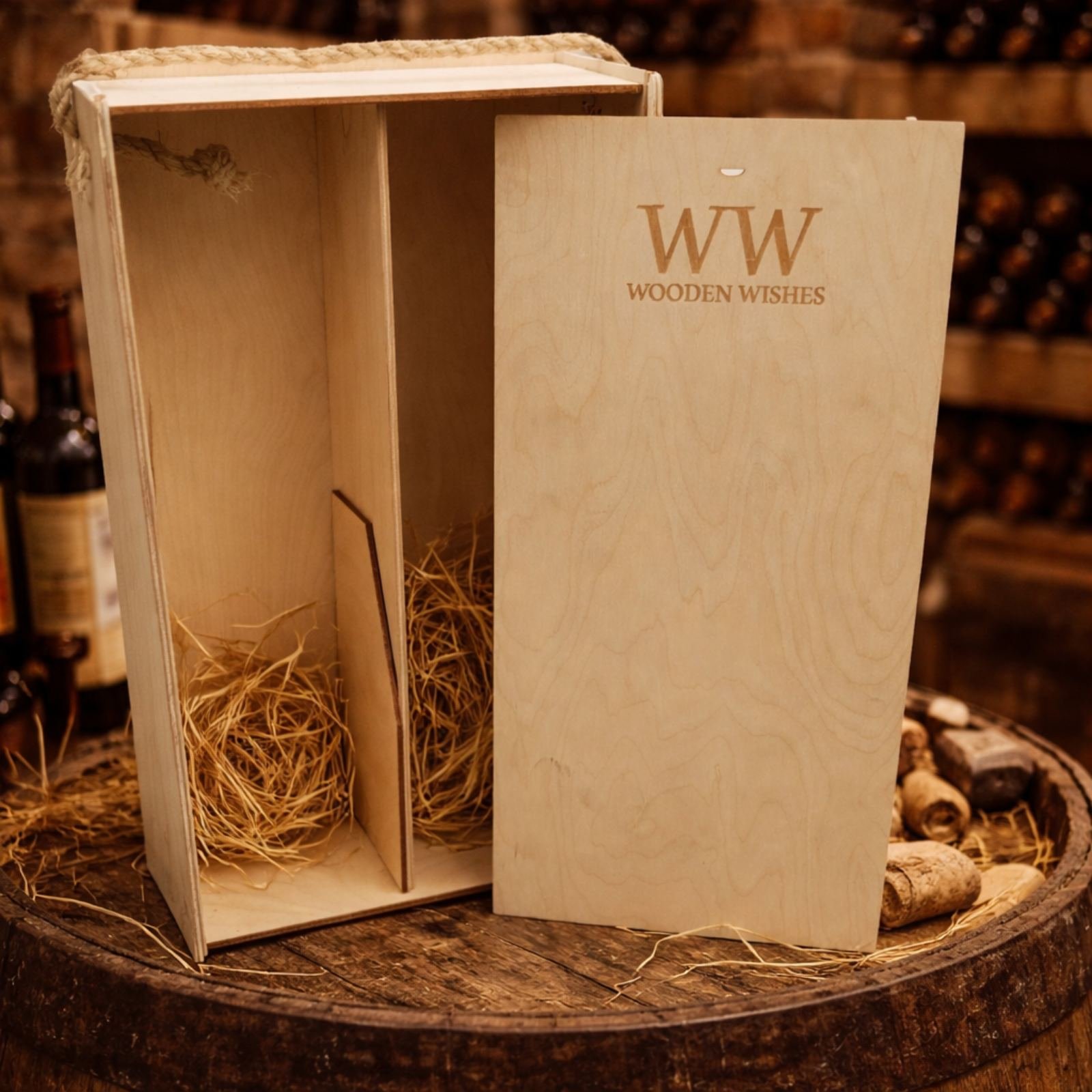 ΞΥΛΙΝΟ ΣΥΡΤΑΡΩΤΟ ΚΟΥΤΙ ΑΠΟ ΣΥΜΙΔΑ 6mm και 4mm ΚΩΔ. 1802 - Image 2